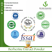 Poudre d'extrait sec de berbérine de source végétale pour la fabrication de produits d'exportation et le traitement industriel