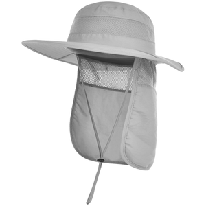 Chapeau Bob Unisexe Léger en Maille avec Rabat de Protection du Cou Anti-UV, Chapeau de Pêcheur Décontracté d'Été pour l'Extérieur, Ajustable pour Adultes - Product Image 5