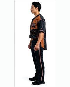 Camiseta de Béisbol Estampada para Hombre, Manga Corta, Absorbente de Humedad, Poliéster, Uniforme Deportivo, Corte Regular, para Todas las Temporadas - Product Image 4