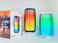 PLUSE6 15W Enceinte portable pour fêtes RGB 360 °   Enceinte extérieure TWS 3600mAh avec spectacle lumineux complet, basses profondes et son stéréo HiFi