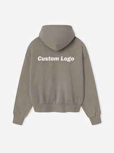 Hoodie surdimensionné personnalisé en tissu polaire avec poche kangourou, poignets côtelés et impression de logo personnalisée pour un style streetwear haut de gamme. - Product Image 2