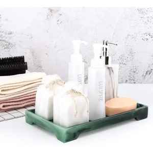 Bandeja de Servicio Decorativa de Resina Personalizada, Ecológica, Duradera, Segura, Estilo Moderno para Bodas Reales, Fiestas, Bandeja para Desayuno - Product Image 6