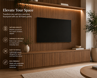 Panneaux à lattes flexibles en bois de haute qualité pour revêtement mural intérieur, portes d'armoires, escaliers 3D et insonorisation de salle de sport