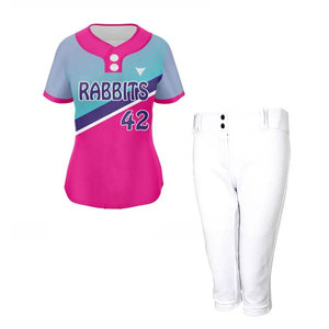 Ensemble de vêtements de sport pour softball avec maillot et pantalon en polyester respirant pour l'entraînement et les matchs, coupe confortable, séchage rapide - Product Image 6
