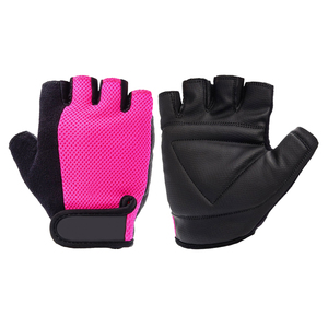 Gants de cyclisme mi-doigts en maille polyester robuste, écologiques, respirants, sur mesure, haute qualité, vente en gros - Product Image 6