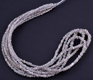 HARIOM CREATIONS - Cuentas de Diamantes Naturales en Bruto, Cuentas de Diamantes Blancos Facetados, Cuentas de Piedras Preciosas para Hacer Joyas y Collares - Product Image 4