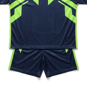 Cheap Custom Sublimated Soccer Uniform Set Bulk Blank Team Football Jersey Breathable Polyester <b>Men</b> Match Training Kit - Product Image 4