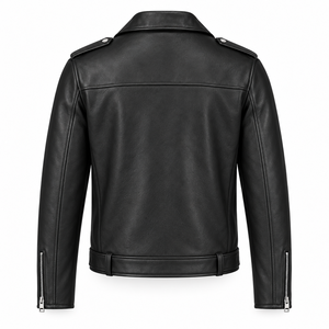 Blouson de moto en cuir personnalisé pour homme avec logo frontal, imperméable, à capuche, style vintage, vêtement d'extérieur d'hiver, haute qualité, fournisseur OEM ODM - Product Image 2