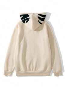 Sweat-shirt élégant à capuche zippé sur toute la longueur, confortable et chaud, parfait pour les hommes, les femmes, les adolescents et les jeunes adultes. - Product Image 6