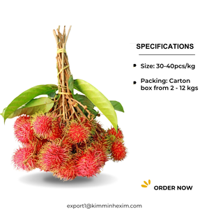 Rambutan Vietnamita Fresco de Alta Calidad _ Fruta Tropical de Grado de Exportación para Compradores B2B - Product Image 3