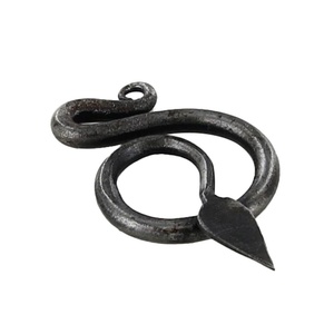 Broche médiévale faite main sur mesure, attache serpentine, épingle boucle bouclée, accessoire de costume historique en gros USA UE - Product Image 1