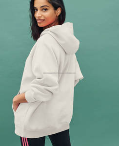 Vente en gros de marque privée sweat à capuche lourd 100% coton sweat unisexe surdimensionné personnalisé décontracté solide tricoté sweats à capuche pour femme - Product Image 2