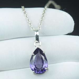 Pendentif en Alexandrite Naturelle, Collier en Argent Sterling 925 à Changement de Couleur, Bijou Minimaliste Bohème en Pierre Précieuse, Cadeau - Product Image 1