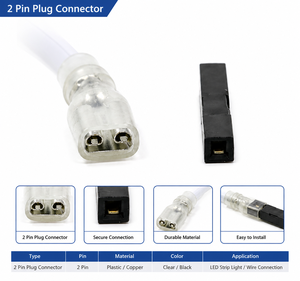 Connecteur JST 2 broches robuste sur mesure avec borne femelle isolée pour faisceau de câblage industriel et automobile - Product Image 1