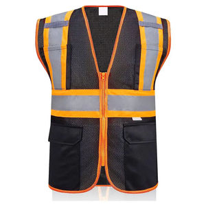 Chaleco de seguridad profesional de alta visibilidad, ropa de trabajo reflectante, tela transpirable para trabajadores de la construcción y tareas al aire libre - Product Image 6