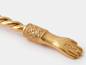 Ensemble de couverts torsadés en or mat royal avec un design torsadé élégant et une finition PVD or mat, parfait pour les banquets et les dîners de luxe - Product Image 2