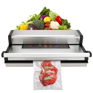 Nuova Macchina Sigillatrice Sottovuoto Potente con Doppia Pompa 95Kpa 350W, Mini Automatica e Manuale per Alimenti Secchi e Umidi, Spina USA - Product Image 1