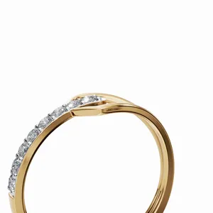 Anillo de Diamante Cultivado en Laboratorio, Diseño Moderno Fusion, Oro Amarillo de 18K, Juego de 8 Piezas, Certificación IGI, Claridad VVS, Corte Brillante, para Mujer, de Lujo - Product Image 5