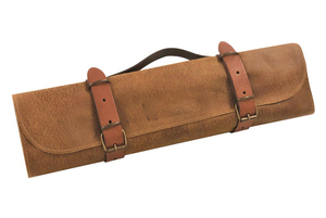 Sac de transport pour couteaux de chef en cuir pleine fleur de luxe, anti-odeur, protection, organiseur de rangement professionnel pour couteaux de chef LSKR-0076 - Product Image 2