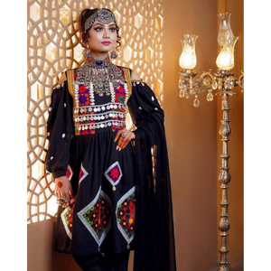 Afghan Kuchi Dress Traditional Handmade Embroidered Cultural <b>Mirror</b> Work Flowing Ethnic Gown Design Afghan Kuchi Dress Adults - Product Image 4