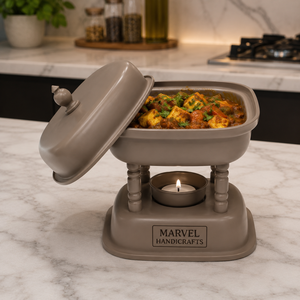 Luxury Stainless Steel Chafing Dish <b>Food</b> Warmer with Stand Premium Buffet <b>Server</b> Insulated Catering Serving Dish Elegant Gift - Product Image 3