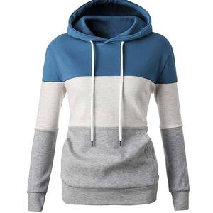 เสื้อฮู้ดดี้โอเวอร์ไซส์ผู้หญิง ดีไซน์ใหม่ ผ้าฝ้าย 100% พิมพ์ลายสีพื้น สไตล์ลำลอง สตรีทแวร์ เสื้อกันหนาว - Product Image 1