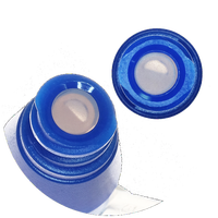 Connecteur sans aiguille 11C009 Gen1 pour seringues vides Luer Lock/Luer Slip, qualité médicale PC+ABS+Silicone, bleu, à usage unique, sécurisé