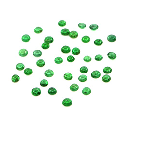 Esmeraldas naturales de Zambia calibradas en forma de cabujón de 2.5 mm, piedras preciosas sueltas para la fabricación de joyería, listas para usar. - Product Image 2