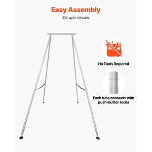 Supporto per Yoga da 9,6 piedi con Struttura Triangolare, Carico Massimo 250 kg, Supporto per Swing Aereo, Stand per Seta, Accessori per Yoga - Product Image 6