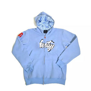 Wholesale Printing Trend Hooded Collar Zipper Hoodies Bulk Design Logo Blank Fitness Men Casual Full Face <b>Zip</b> Hoodie Mens - Product Image 2