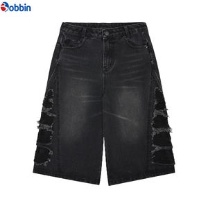 Pantalones Cortos de Mezclilla para Hombre, de Media Longitud, para Verano, de Alta Calidad, Diseño Personalizado, Color Denim Oscuro - Product Image 1