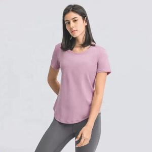 Custom Logo Women's Summer Regular Fit Short Sleeve 100% Cotton Canvas T-Shirt Puff Printed O-Neck Embroidery Decoration - Product Image 3