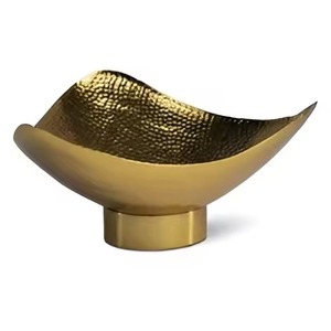 Tazón de Servir de Metal con Acabado Pulido, Tazón de Acero Inoxidable para Alimentos, Vajilla Elegante para Cocina y Comedor, Plato para Servir Ensaladas y Frutas para el Hogar - Product Image 3