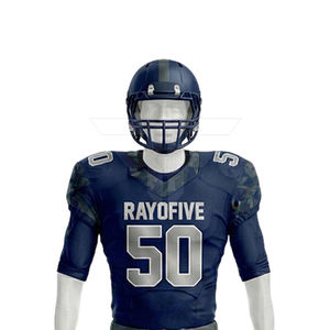 Camiseta de fútbol retro, tela de malla clásica, unisex, ajuste para adultos, manga corta, transpirable, diseño personalizado de equipo, uniformes de fútbol americano - Product Image 3