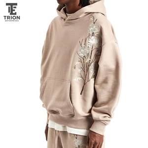 Sudadera con Capucha Premium para Hombre, con Alas Bordadas, Estilo Casual, Oversize, de Felpa Francesa, con Logotipo Frontal y Bolsillo, Venta al Por Mayor - Product Image 5