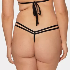 Ensemble de lingerie noire en dentelle pour femmes avec design ajouré et détails en nœuds, lingerie sexy pour femmes de qualité supérieure - Product Image 4