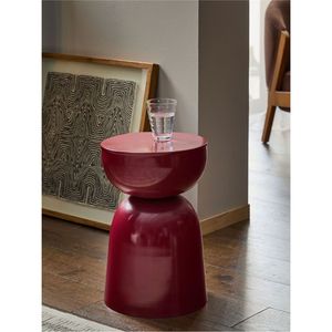 Wholesale Modern Minimalist Red Metal <b>Coffee</b> <b>Table</b> <b>Round</b> Accent <b>Table</b> Designer <b>Small</b> Side <b>Table</b> Industrial Living Room Furniture - Product Image 1