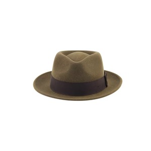 Sombreros de Fieltro de Lana al por Mayor, Sombreros Personalizados de Diferentes Estilos, Sombrero Fedora de Color Verde Oscuro - Product Image 2