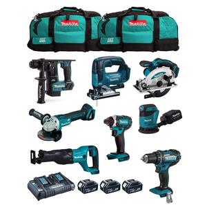 Kit Combinado de Herramientas Eléctricas Inalámbricas de 18V, Juego de 8 Piezas con Baterías de Litio y Cargador - Product Image 3