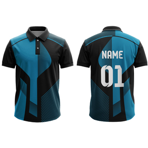Maillot de cricket de qualité en gros, service OEM, logos sublimés personnalisés, respirant, manches courtes, unisexe, nouveau design - Product Image 3