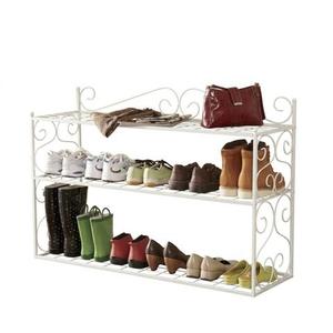 Long Height <b>Black</b> Metal Shoe Rack Organizer For Living Room Entry Hall Storage Stable Base Shoe Rack Footwear <b>Shelf</b> - Product Image 5