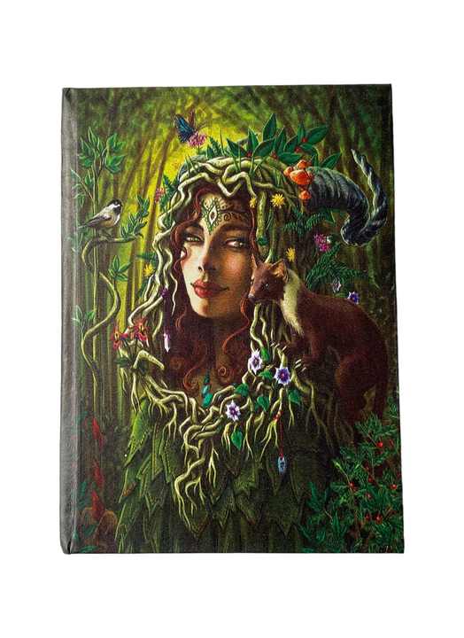Women Tree Nature Handmade Leather Printed Journal Design Cardboard Cotton White Paper Notebook Sketchbook Drawing Planner Diary