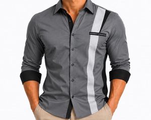 Chemise Homme Bordeaux Unie à Col Montant Manches Longues Boutons en Corne 100% Coton Respirante Infroissable Tricotée Écologique Printemps ODM - Product Image 5