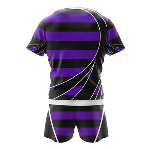 Tenue de rugby personnalisée à séchage rapide pour adultes, ensembles respirants lavables, vêtements de football confortables, rugby professionnel - Product Image 5