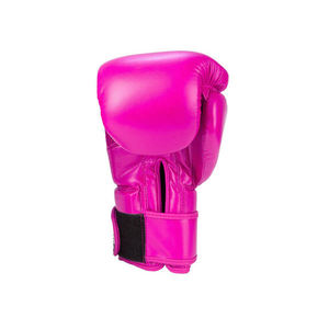 Gants de boxe en cuir rose à doigts entiers avec sangle de poignet personnalisable pour l'entraînement unisexe - Product Image 5