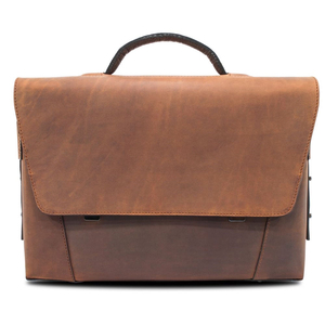Porte-documents en cuir véritable pour hommes et femmes, beige, grande capacité, sac pour ordinateur portable robuste, sac à main de créateur, logo personnalisé OEM - Product Image 2