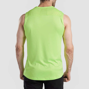 Men's Workout Gym Tank <b>Top</b> Custom Stretch Breathable 100% Cotton Washed Sports Muscle USA Size Custom Logo - Product Image 3