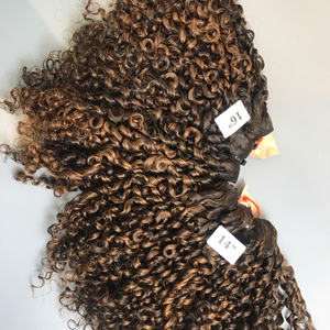 SMA Pixie Curly Piano Color Extensiones de cabello humano vietnamita de alta calidad Precio al por mayor - Product Image 1