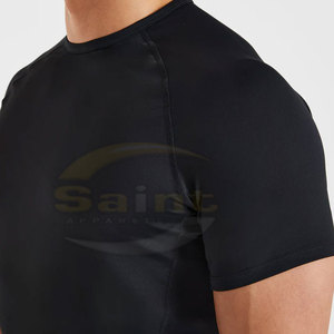 เสื้อยืดบอดี้บิลดิ้งผ้าโพลีเอสเตอร์สำหรับผู้ชาย เสื้อออกกำลังกายขายดี เสื้อยืดคอมเพรสชั่นสำหรับผู้ชาย - Product Image 5