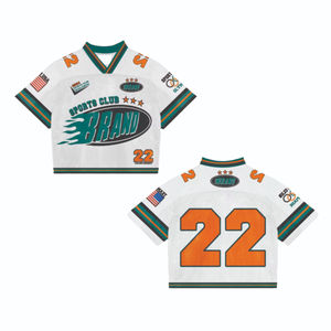 Vente en gros usine – Maillot court personnalisé pour homme en maille respirante, coupe ample, grande taille, imprimé, pour football, basketball, séchage rapide, protection UV - Product Image 6